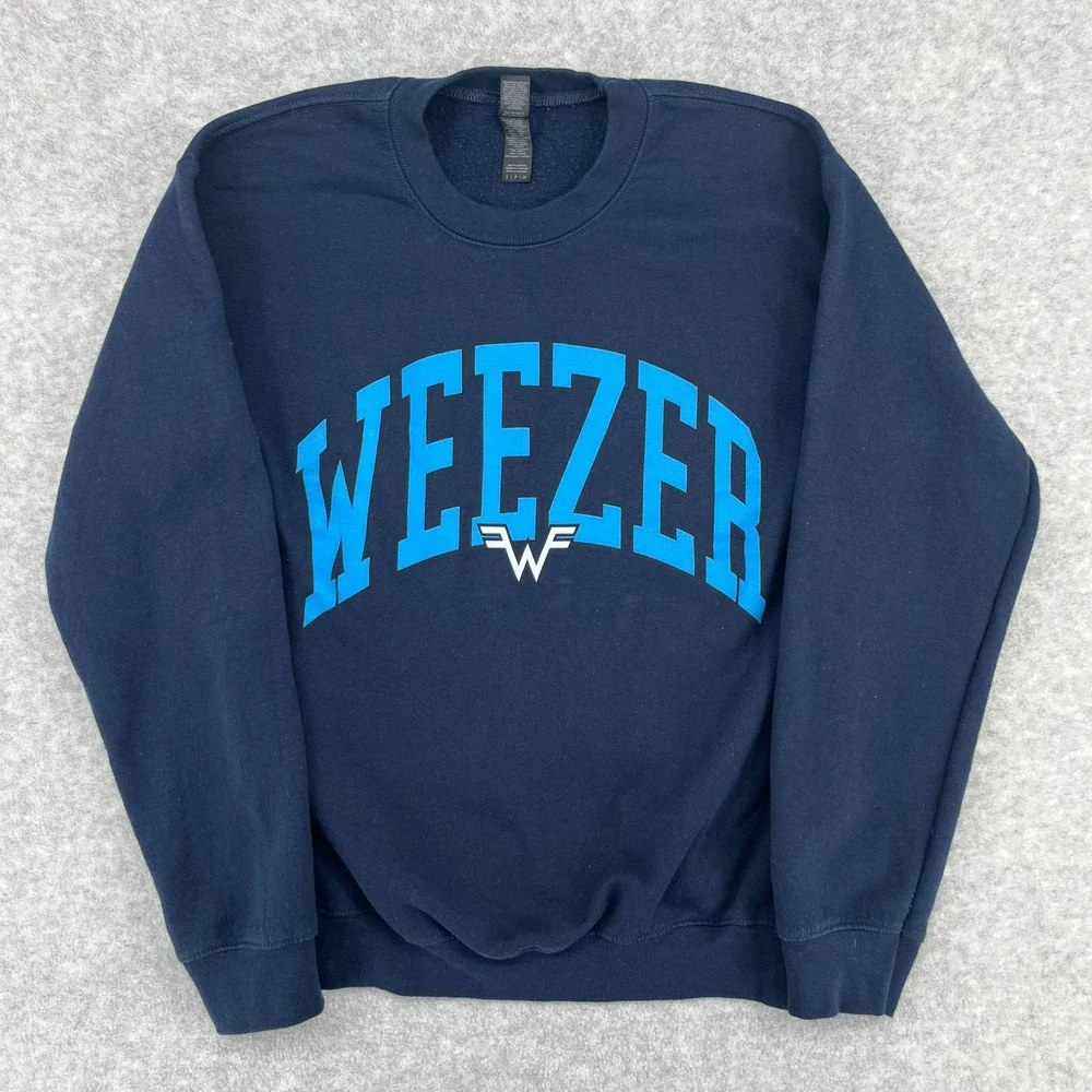 Weezer '24 Voyage to the Blue Planet Tour Official Crewneck Sweater Adult Small